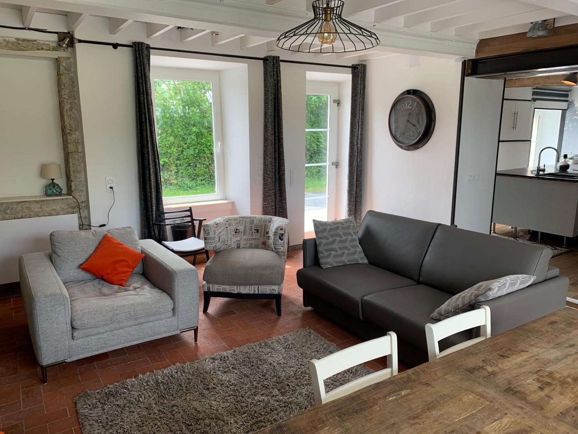 הוילה Comfortable House For 6 Guests In Saint-Come-Du-Mont מראה חיצוני תמונה